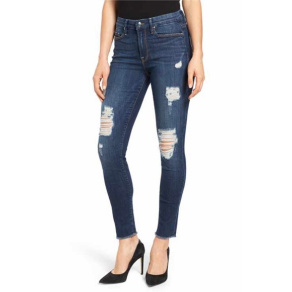 good american distressed jeans